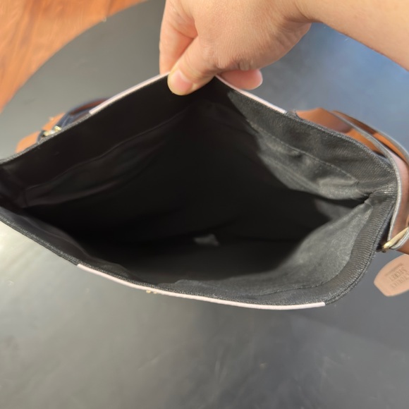 NWT Victoria’s Secret || Striped Pink & Black Women's Canvas Tote Bag (15"x12") - Picture 9 of 10